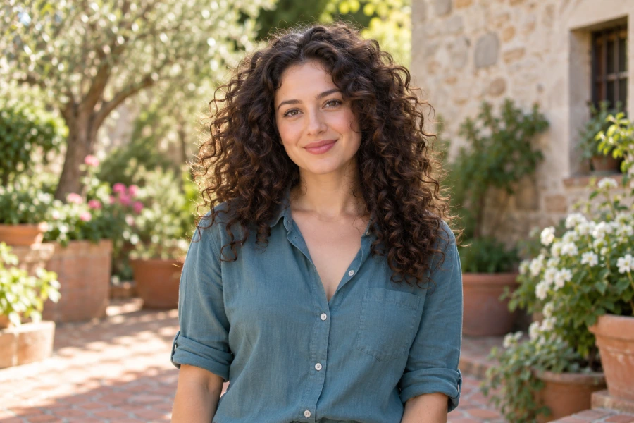Curly portrait